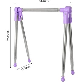 SANTUO Tragbarer Kleiderständer Klappbar,Wäscheständer,Tragbarer Wäscheständer aus Edelstahl, 34-78 cm einziehbarer faltbar Wäscheständer für Camping, Reisen, Outdoor, Wäscherei zu Hause usw.