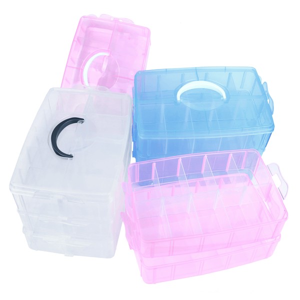 Cosmetics 3-tier multi-purpose multi-box medium-sized white organization / 화장품 3단