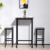 Finnhomy Bar Table, 23.6" Pub Table High Top Table, Square