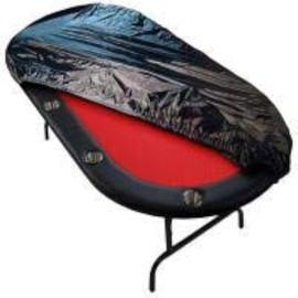 Poker Tablecloth, Dustproof and Waterproof Indoor Table Cloth with Elastic Band, Drawstring, Easy Cleaning and Storage for Table, Chair, Furniture, Protective Cover (244 x 112 cm)