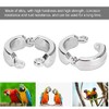 10Pcs Bird Foot Rings Metal Parrot Leg Ring Outdoor Fly