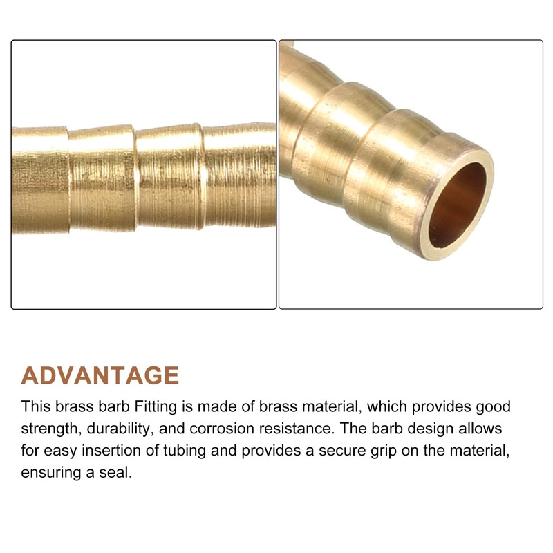 METALLIXITY 2pcs Right Angle Brass Barb Fitting (10mm) Barb Connector