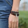 Pulsera Notas Musicales Joyeria de Cuero Boho Música Brazalete Hecho