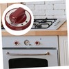 Toddmomy Red High Temperature Resistant Gas Stove Knob Replacement 2.75