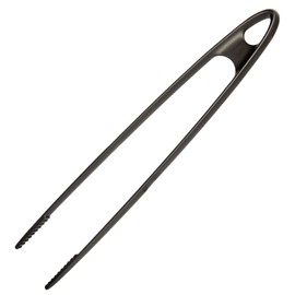 Westmark 13692275 Roasting and Serving Tongs, Barbecue Tongs, High Heat Resistant up to 270 °C, Plastic, Length: 29 cm, Gentle-Plus, Black