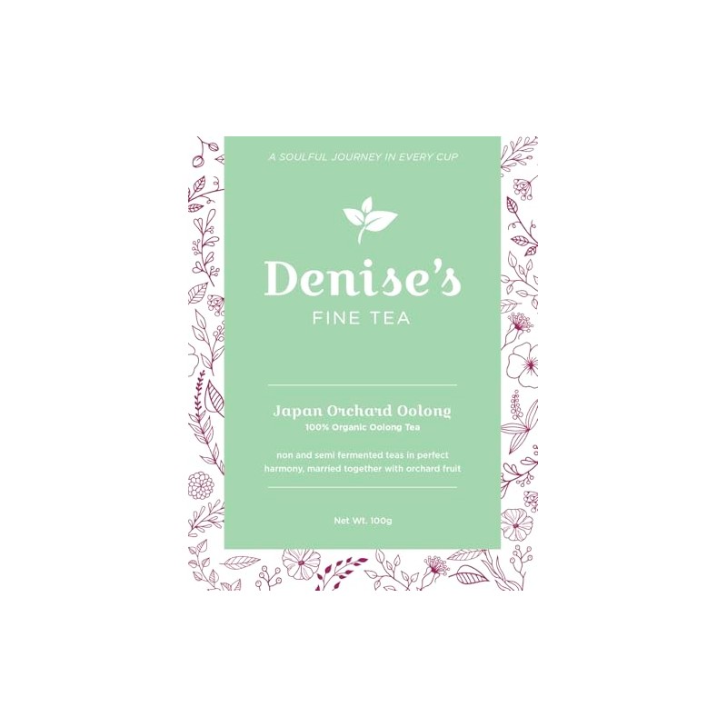 Denise's Fine Tea, USDA Organic, Jasmine Orchard Oolong, Oolong Tea,