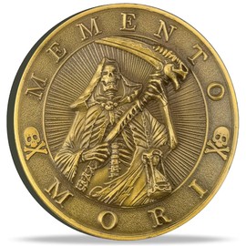Strugglejewelry Memento Mori Carpe Diem Coin Stoic Reminder Token Skull Challenge Coin