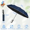 KIROGILY Paraguas, Sombrillas para Lluvia Automático Manija Giratoria
