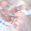 HAPVITAL 24 Pieces Popular Nail Tips, False Nail Tips, 3D