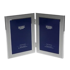 Shudehill 4x6 Double Matt Silver Plated Photo Frame