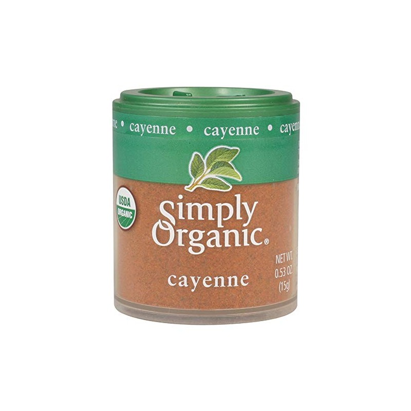 Simply Organic Cayenne Ground, Mini Spice, 0.53 Ounce (Pack of