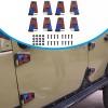 BESTAOO 8Pcs Black Replacement Side Door Hinge Kit For Jeep