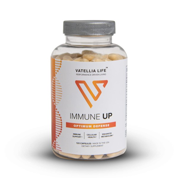 Vatellia Life New from Immune Up High-Absorption Immunity Support Vitamin A, D3, C and Zinc | Cold and Flu Recovery | Improve Cellular Health | Ultimate Vitamin Stack | 120 Capsules (60 Day Supply)