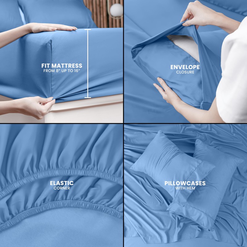 Utopia Bedding Utopia Bedding King Bed Sheets Set - 4