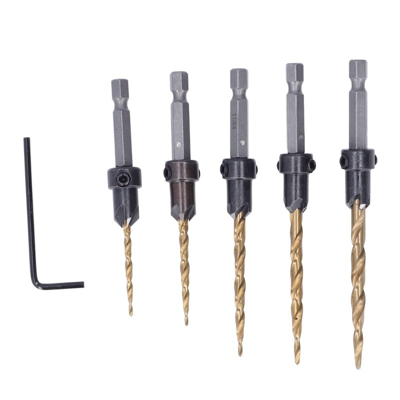 Generic Tapered Drill Bits, Counter Sink Drill Bits for Woodworking