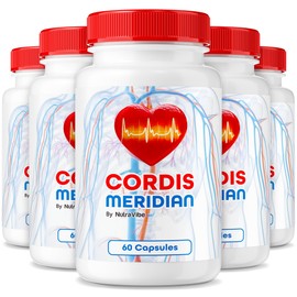 (5 Pack) Cordis Meridian Capsules - Premium Blend to Support Stable Levels, Original Formula and All-Natural Ingredients for Healthy Circulation and Balance, Easy to Swallow Pills (300 Capsules)