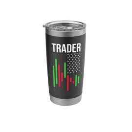 Crypto & Stock Trader - US American Flag Trading Stainless Steel Insulated Tumbler