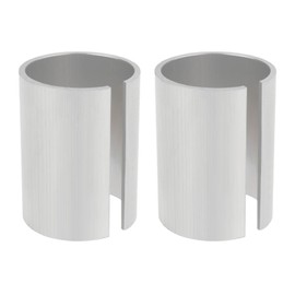 LT Easiyl 2PCS Bike Seatpost Reducing Sleeve 28.6mm to 25.4mm Stem Height 38mm Aluminum Alloy Bicycle Seat Post Tube Adapter for Mountain Bike Road Bike Silver