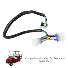Roykaw Golf Cart 12V Golf Cart Headlight Voltage Reducer Harness Compatible with Club Car Precedent 2004-up Gas Vehicles, Plug and Play, 9 Pin/12 Pin Converter Harness