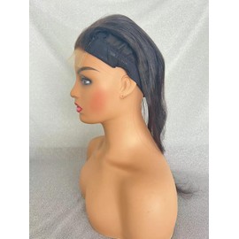 MEODI 5x5 HD Lace Closure With The Cap On, Straight Human Hair HD Closure,Real Ultra Thin Swiss HD 0.1mm 5x5 Skinlike Lace With Bleached Knots, Virgin hair Closure With The Cap On 16 Inch