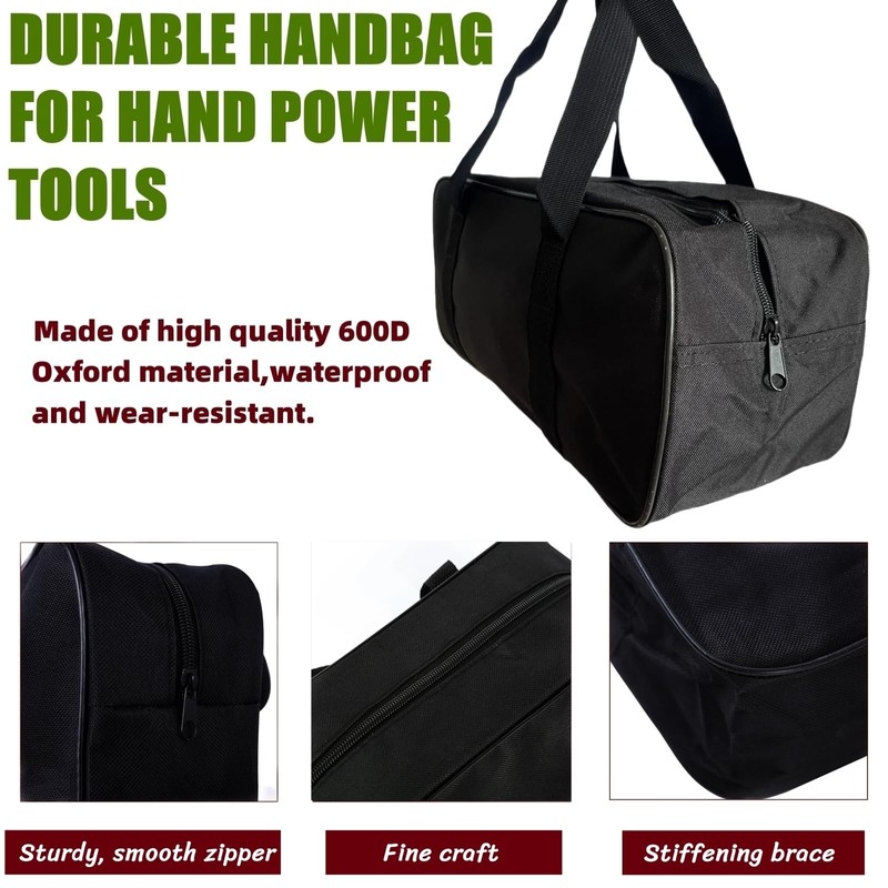 BLIRITEL 13 Inch Wide Mouth Tool Bag, Waterproof Oxford Electrician