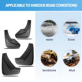 XC40 Mud Flaps Splash Guards for 2019-2024 Volvo XC40 Accessories No Drilling/Tape Mudflaps Wheel Liner Fenders Compatible with 2019 2020 2021 2022 2023 2024 Volvo XC40