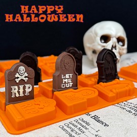 Molde de piedra sepulcral de Halloween