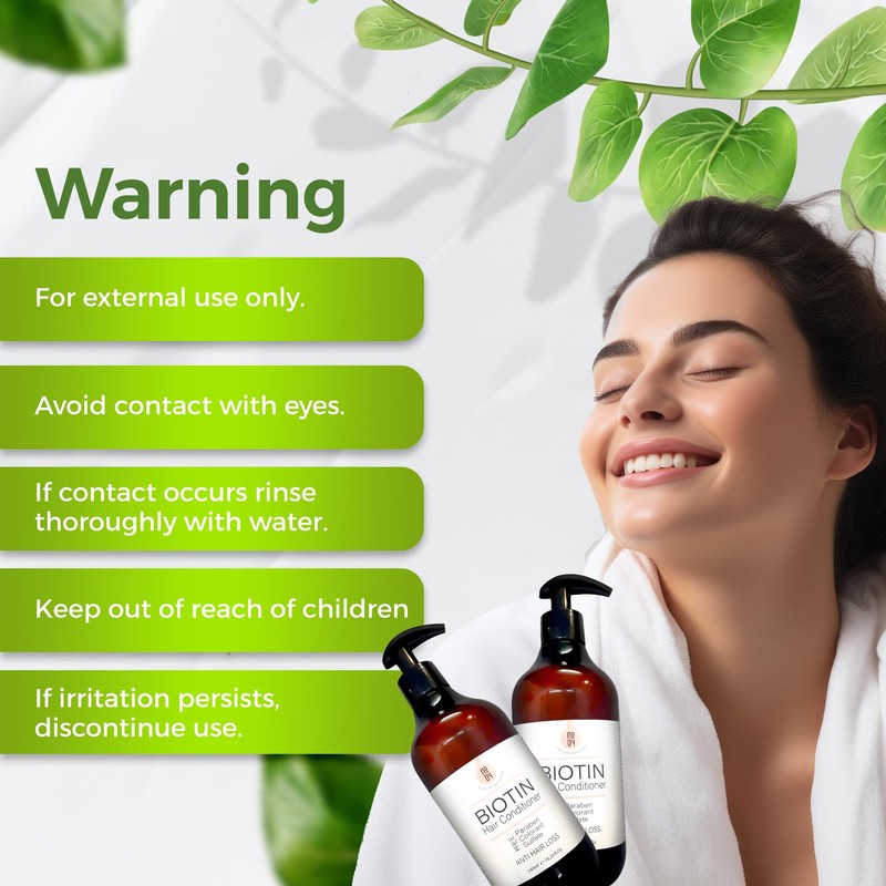 Biotin Conditioner for Smooth, Detangled Hair, Hydrating Formula