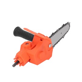 Electric Chainsaw Drill Attachment Chainsaw Adapter Easy to Use 3 Kinds of Handle Shapes for Outdoor Work