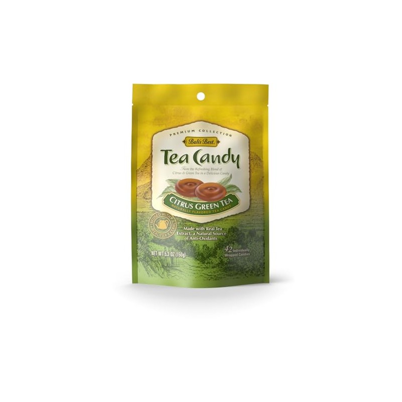 Bali's Best Citrus Green Tea Candy - 42 pieces -
