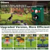 JNKNT Ultrasonic Animal Repeller,360° Solar Pest Animal Repellent,Cat Repellent Outdoor