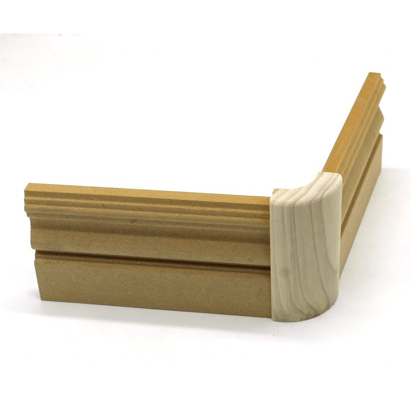 5/8" x 2" x 4" Poplar (Paint Grade) Outside Radius