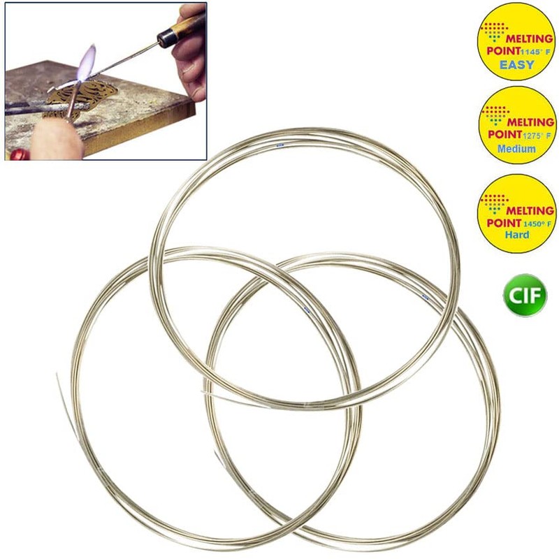 Silver Solder Wire Soldering Jewelry & Repair Easy- Medium -