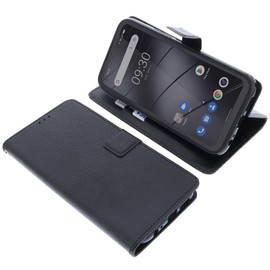 foto-kontor Case Compatible with Gigaset GX6 / GX6 Pro Protective Book Style Black Protective Cover Book