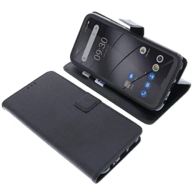 foto-kontor Case Compatible with Gigaset GX6 / GX6 Pro Protective Book Style Black Protective Cover Book