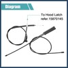 INFINAUTO Hood Latch Release Cable Fit for Mini Cooper 2007-2015