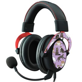 MightySkins Skin Compatible with Kingston HyperX Cloud II Gaming Headset - Cat Chaos | Protective, Durable, and Unique Vinyl Decal wrap Cover | Easy to Apply, Remove | Made in The USA
