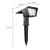 Solar Spotlights Set of 2 200LM 2x Curtis