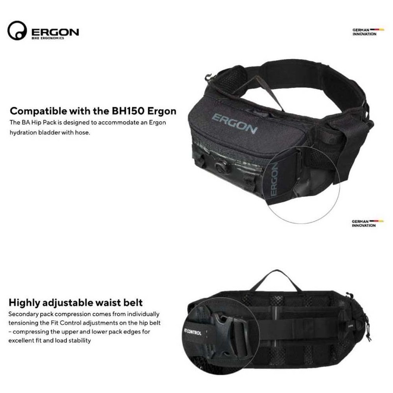 Ergon – BA Hip Pack Hüfttasche | für MTB, Enduro,