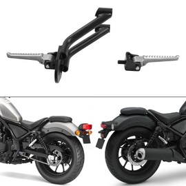 TCMT Rear Passenger Footpegs Footrests Fit For Honda Rebel CMX300 2017-2024 CMX500 2017-2025