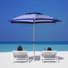 AMMSUN 8ft Fiberglass Ribs Commercial Grade Patio Beach Umbrella with