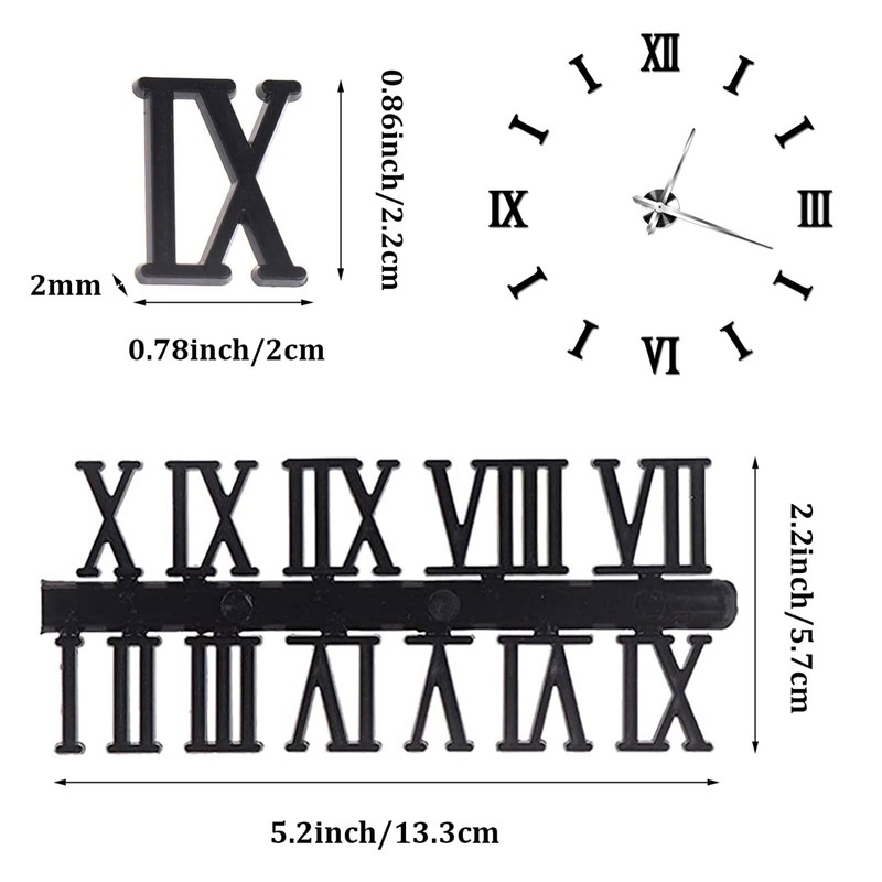 Clock Numerals Kit DIY Digital Clock Numbers Arabic Number and