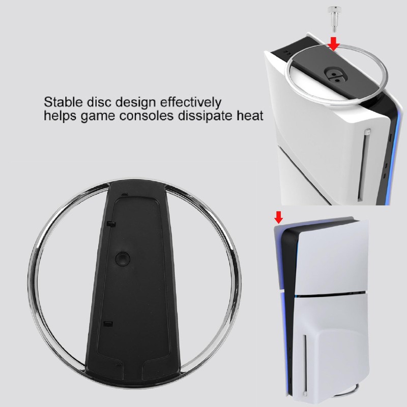 Vertical Stand for Slim/Disc/Digital Edition Gaming Consoles, Base Stand Replacement