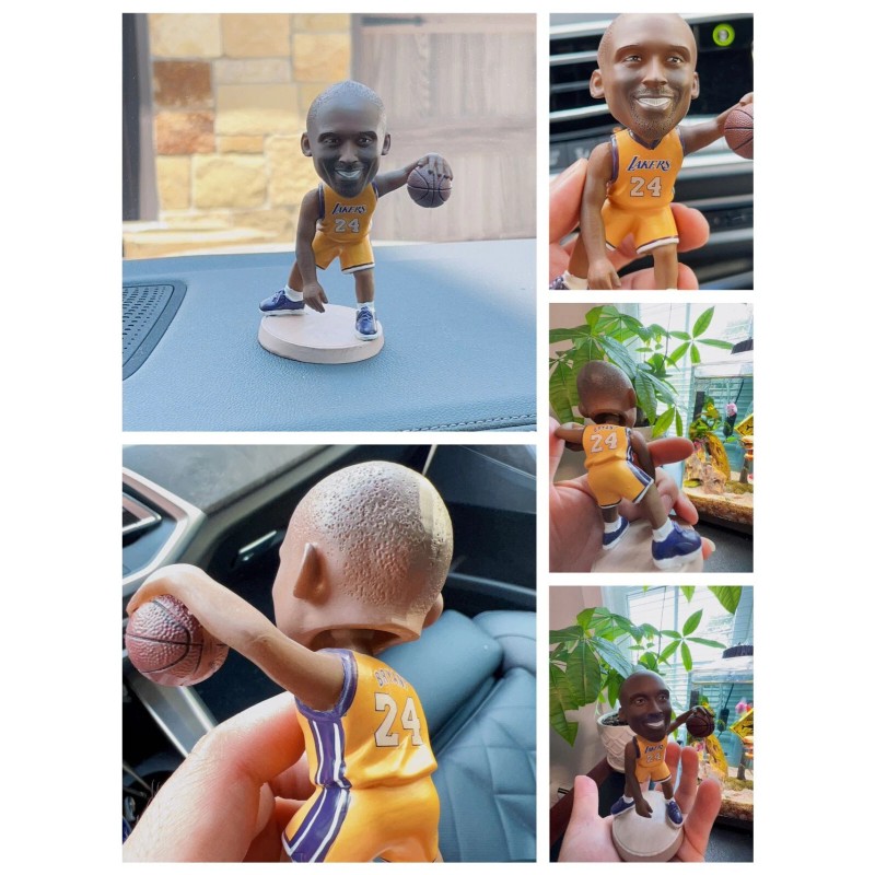 Kobe Bryant Bobblehead Shake Head Action Figure LA Lakers #24.