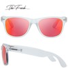 The Fresh Matte Frosted Frame Mirror Lens Spring Temple Horn