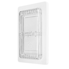 Light Switch Guard for Screwless Wall Plate, ILIVABLE Child Proof Self-Adhesive Rocker Switches Cover Prevents Kids or Accidental Turned On/Off Switch While Allowing Access (Clear, 2 Pack)