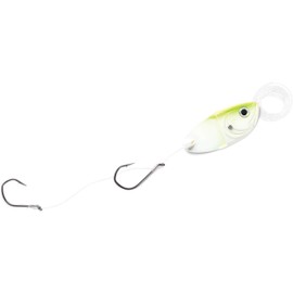 Cut Bait Head with Rigging Chartreuse Glow
