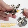 Furniware 20 Pack Cabinet Door Angle Restriction, 86 Degree Angle