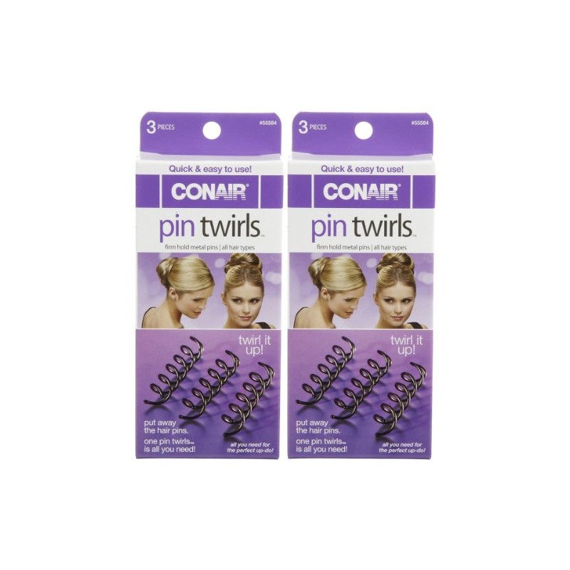 Conair Pin Twirls Firm Hold Metal Pins, 3 ct, 2