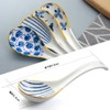 YFWOOD 4pcs Astragalus Spoons, 6.3 inches (16 cm), Ceramic, Gold,